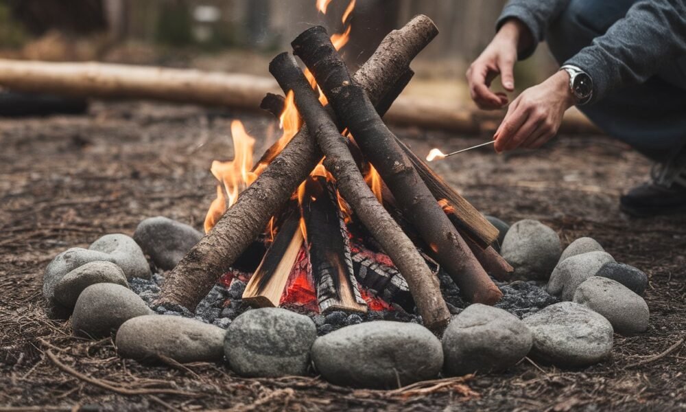how to build a campfire
