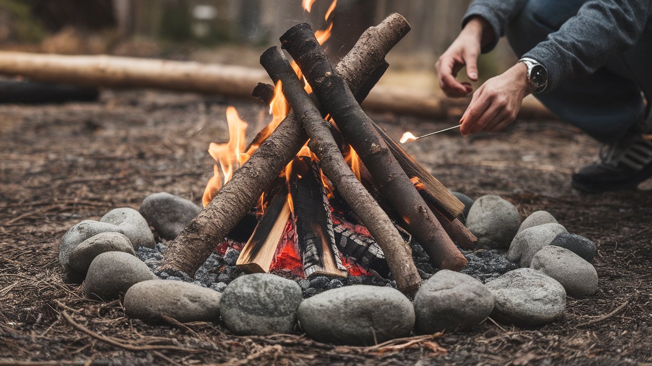 how to build a campfire